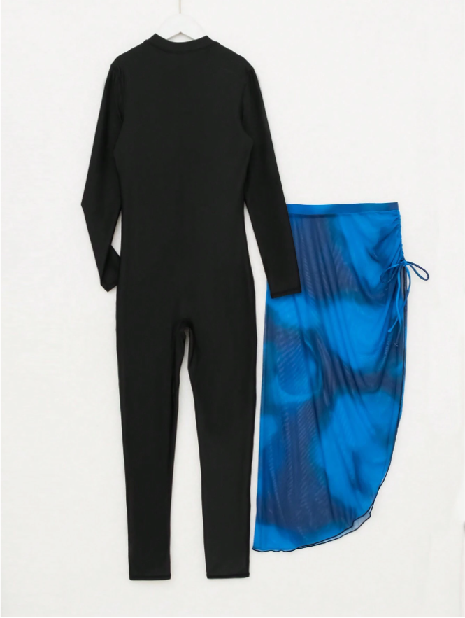 New Blue Swimsuit Style Model
