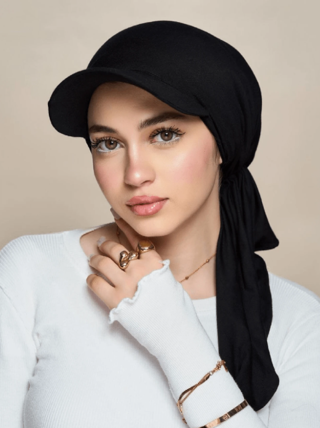 Women Hat new double Style Black