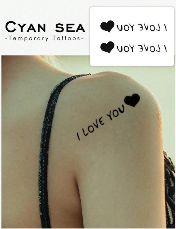 1pc Waterproof Sweatproof Temporary Tattoo Sticker