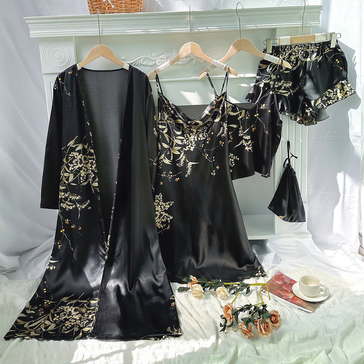 5pcs Black Women Elegant Satan