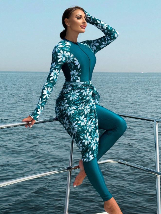 Swimsuit women green summer style