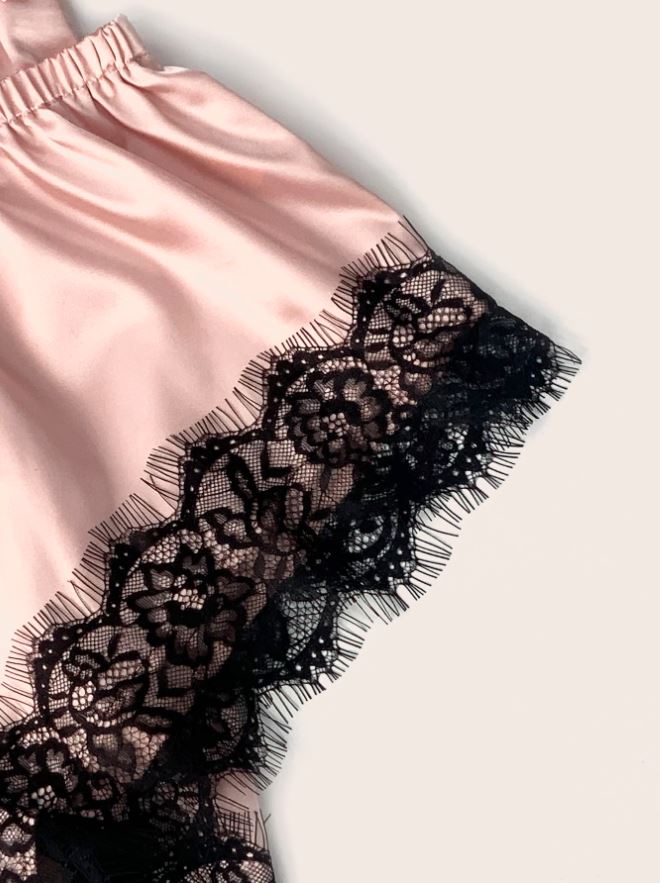 4pack Pink Satin Lingerie