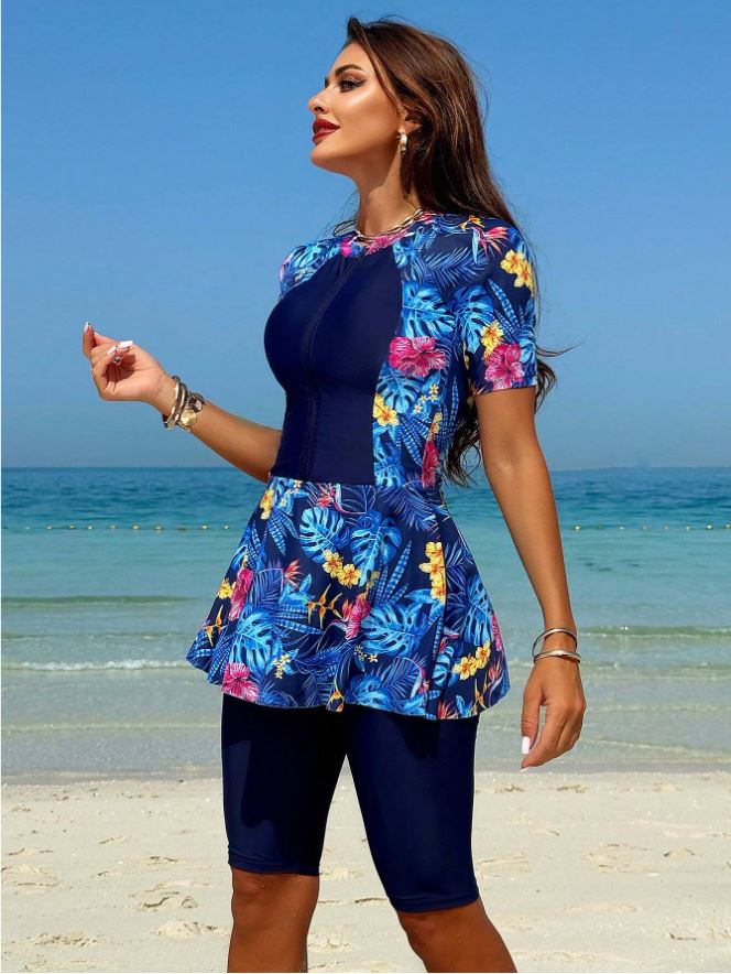 Swimsuit women blue summer style