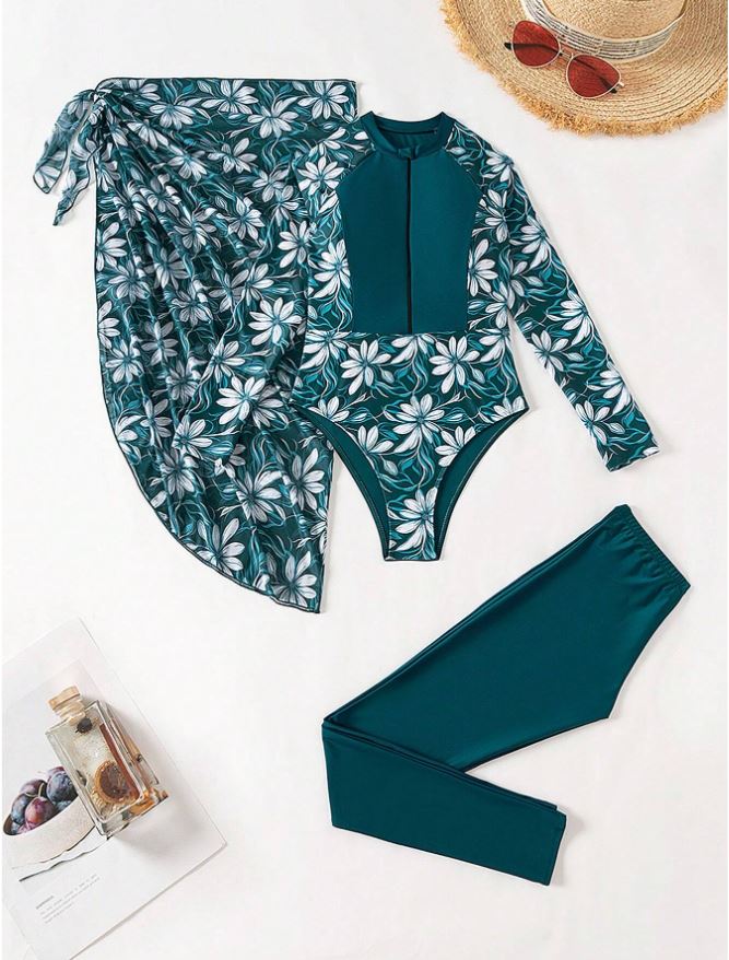 Swimsuit women green summer style