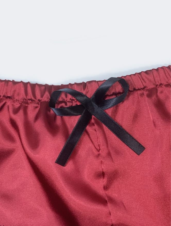 4pack Red Satin Lingerie