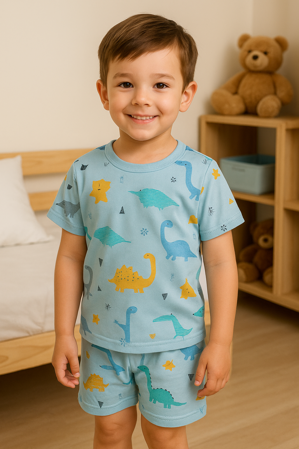 Dino Dreams 4-Piece Summer Pajama Set (Copy)