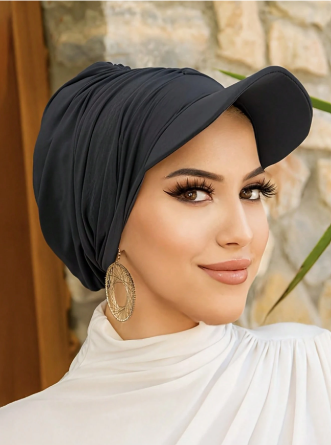 Women Hat double new Style Black