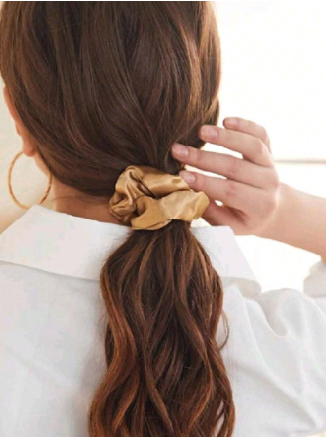 12pcs Shiny Satin Hair Scrunchies