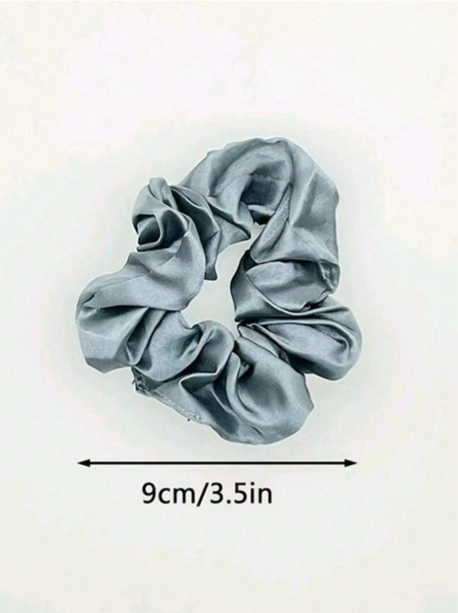 12pcs Shiny Satin Hair Scrunchies