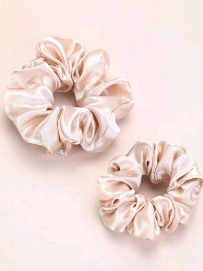 12pcs Shiny Satin Hair Scrunchies