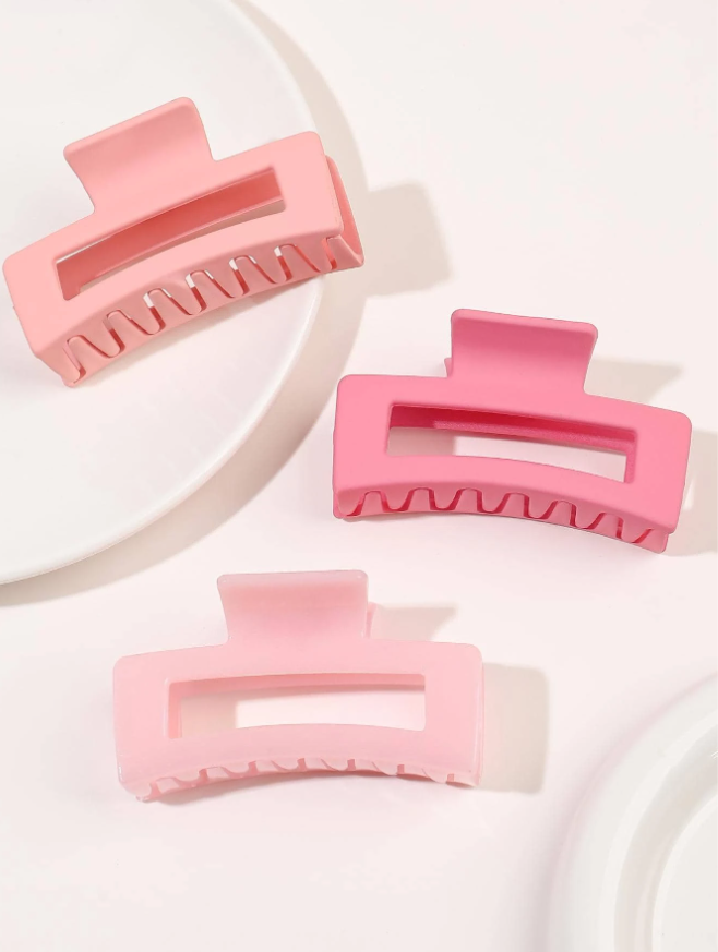 4pcs Women Rectangle Hair Claw