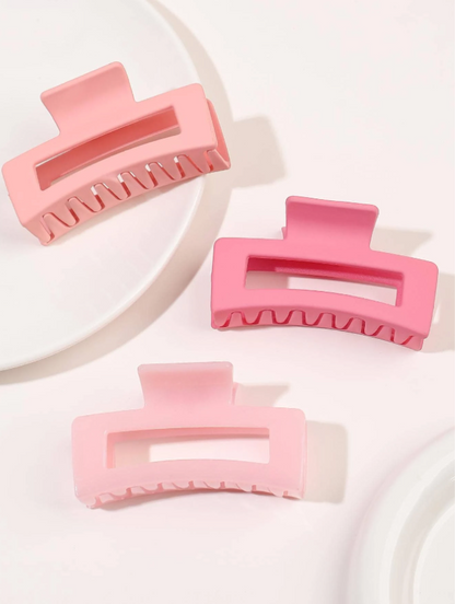 4pcs Women Rectangle Hair Claw