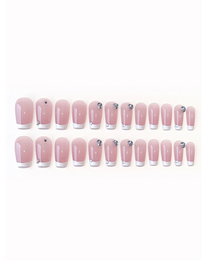 ElevateChic 24pcs Couture Coffin Nails