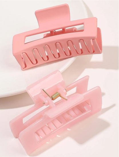 4pcs Women Rectangle Hair Claw