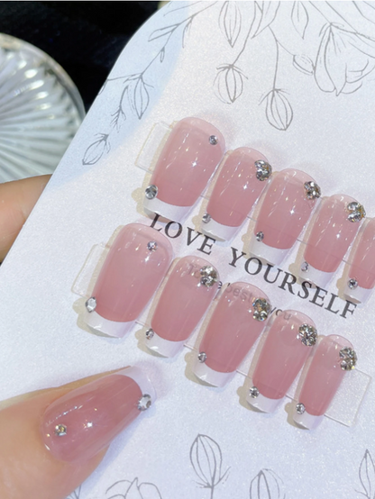 ElevateChic 24pcs Couture Coffin Nails