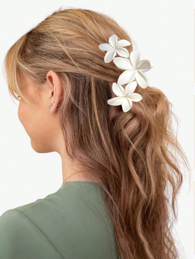 3pcs Flower Hair Claw Clips.