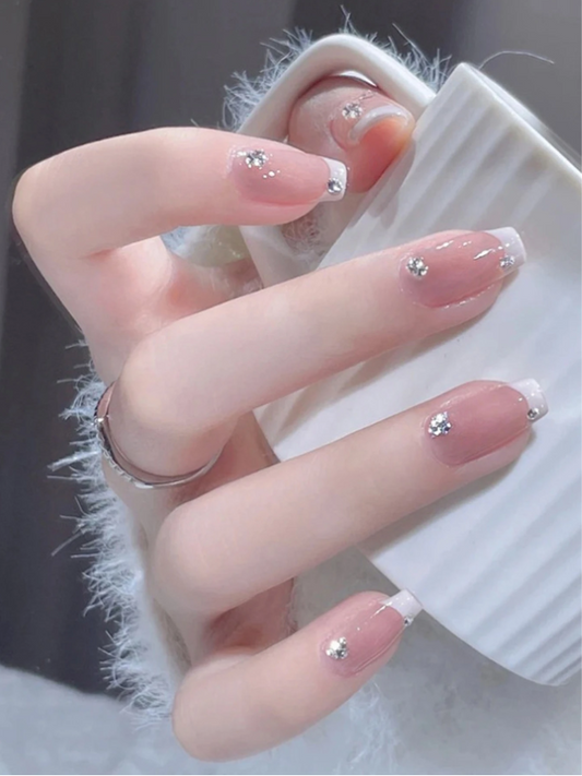 ElevateChic 24pcs Couture Coffin Nails