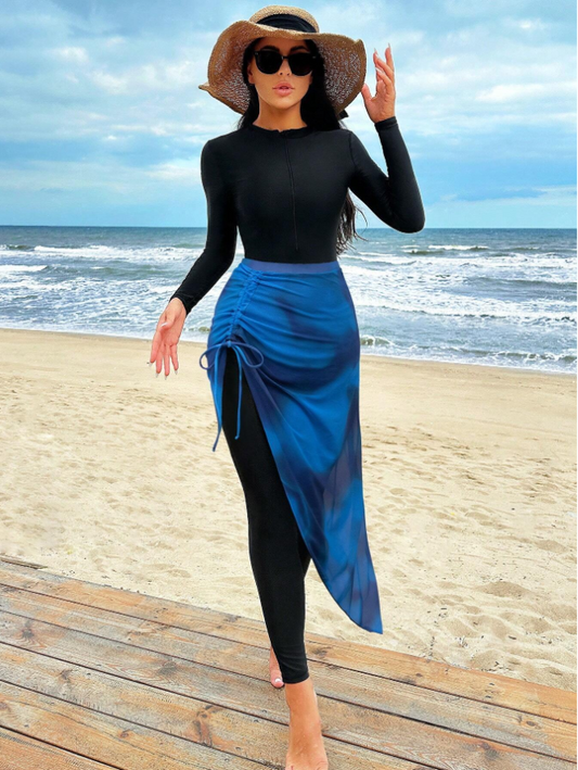 New Blue Swimsuit Style Model