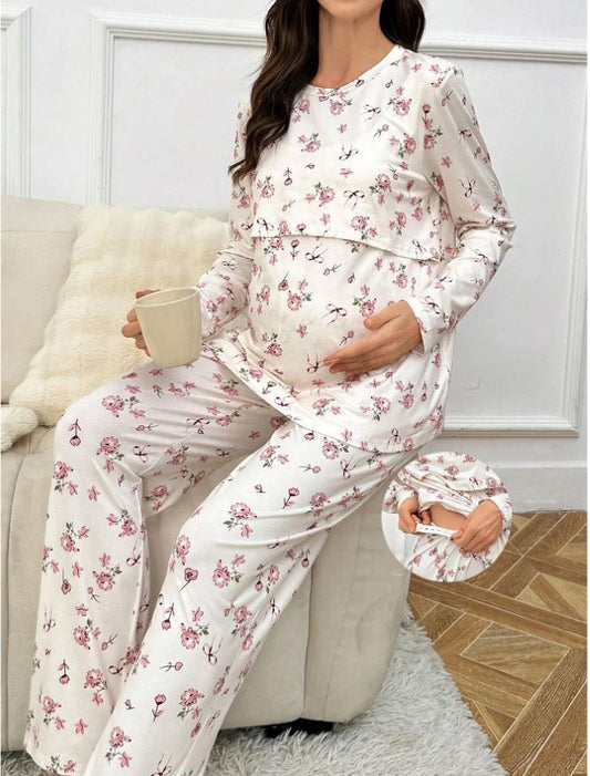 Women New model maternity pajama white