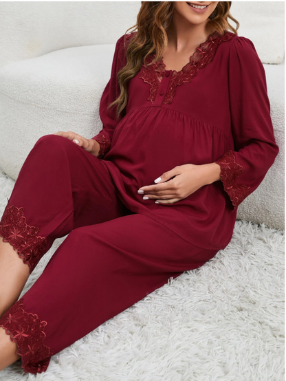 Maternity Women Red Pajama