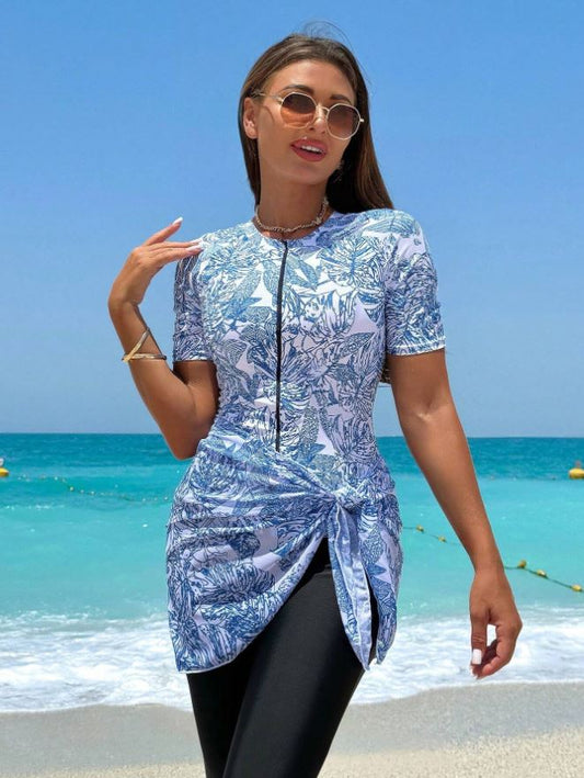 Swimsuit women baby blue summer style