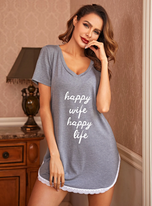 Dark Grey Night Dress