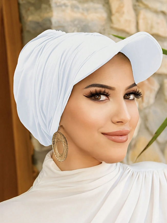 Women Hat double new Style White