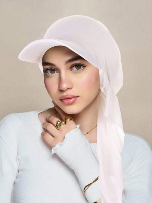 Women Hat new double Style White