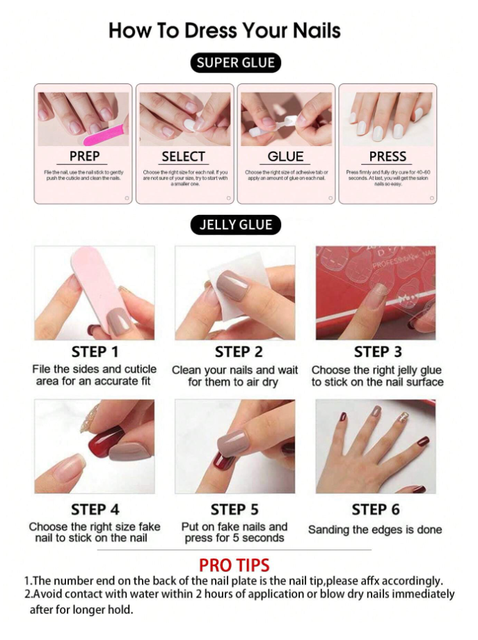 Pearl Pink Elegance Coffin Nail Set