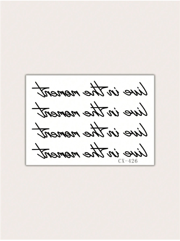 1pc Waterproof Pvc Temporary Tattoo Sticker