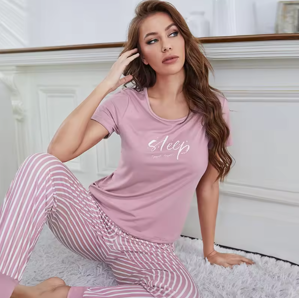 Women's Pajamas Pink Two Piece