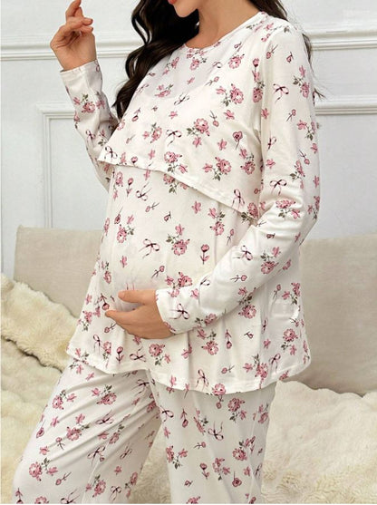 Women New model maternity pajama white