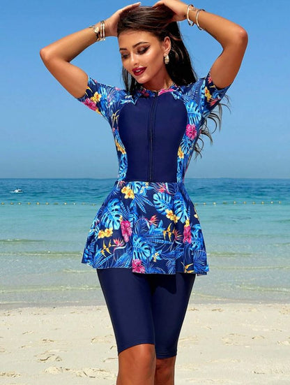 Swimsuit women blue summer style