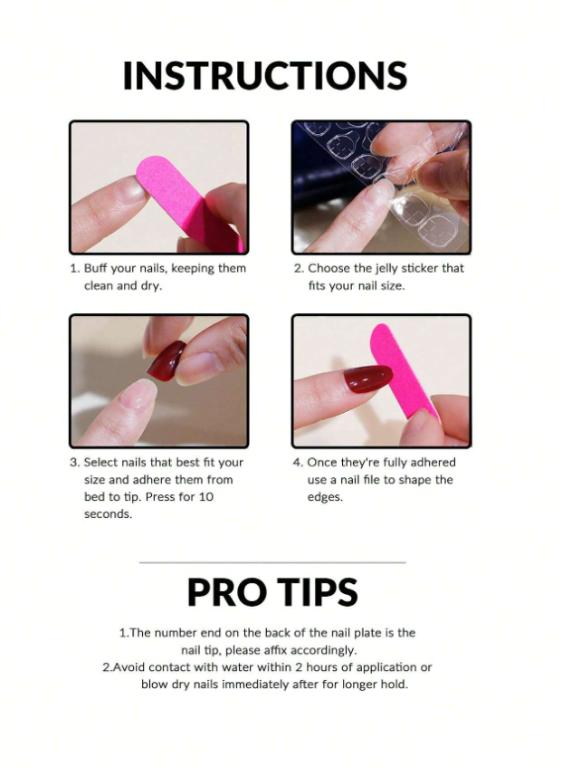 Nude & Milky White Almond Nails Kit