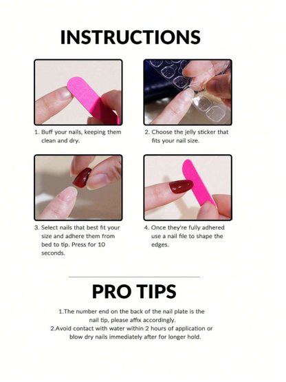 Nude & Milky White Almond Nails Kit
