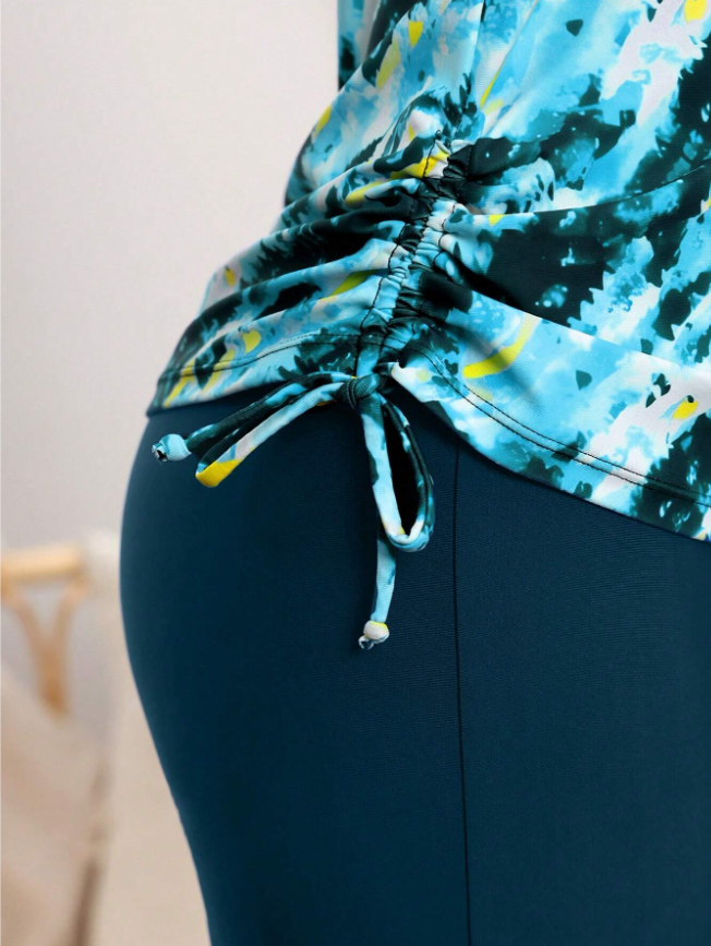 Swim Lushoire Women's Summer Teal Blue