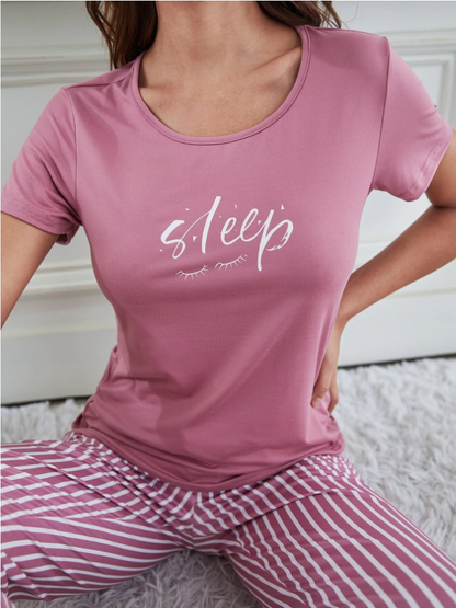 Women's Pajamas Pink Two Piece