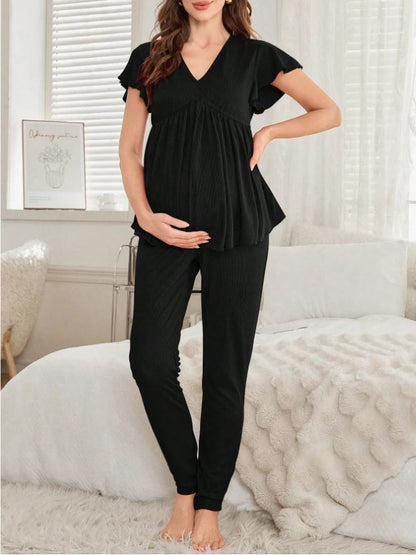 Women Maternity Pajama Black