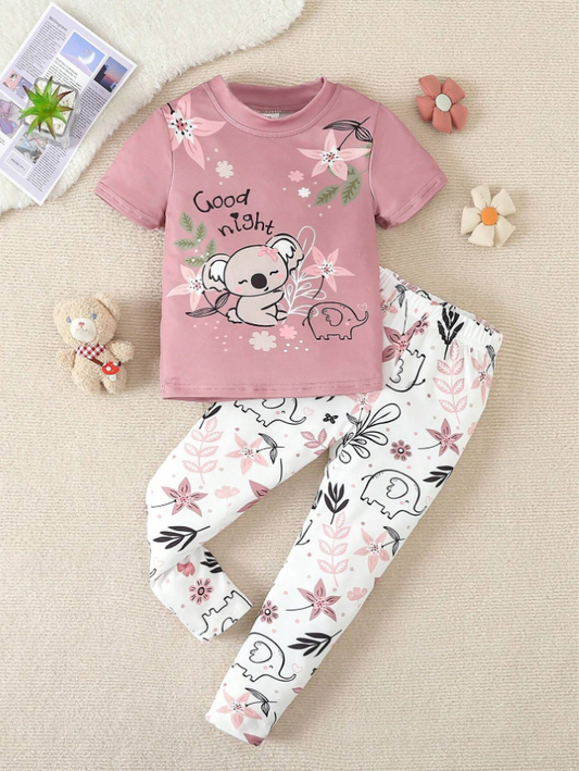 2pcs/Set Fit's Simple & Cute Short