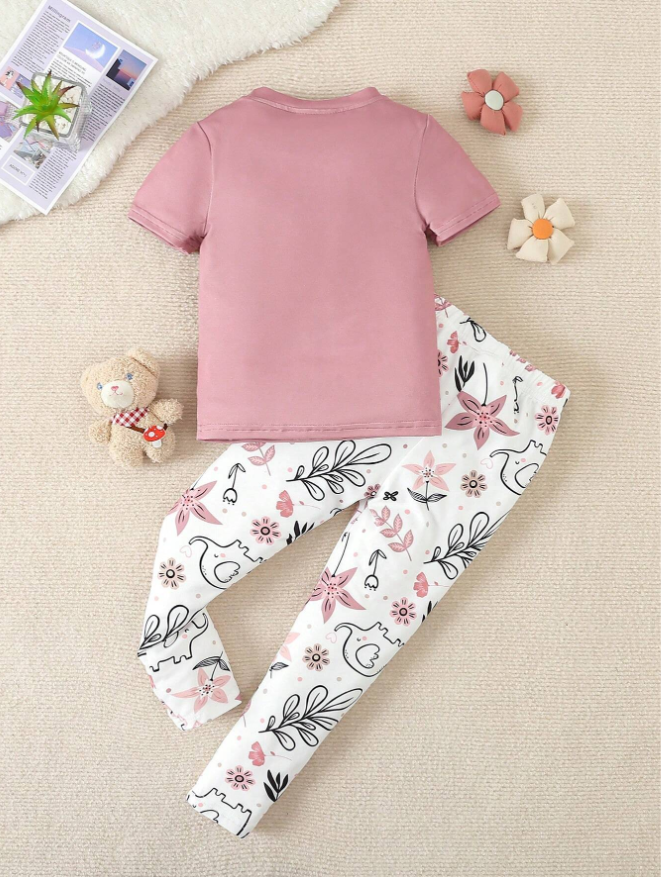 2pcs/Set Fit's Simple & Cute Short