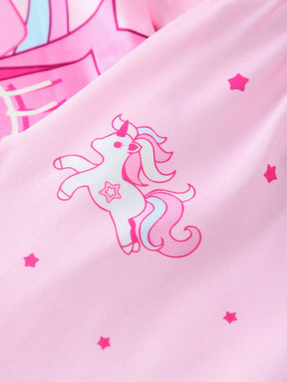 Young Girl Pink Pajama Set