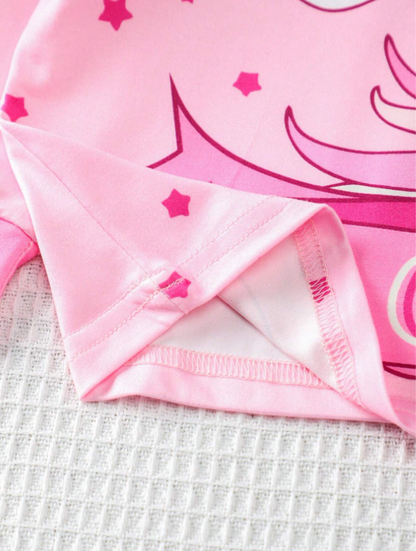 Young Girl Pink Pajama Set