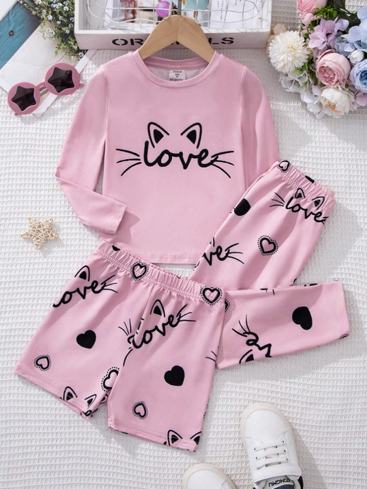 Young Girl Pajama Set