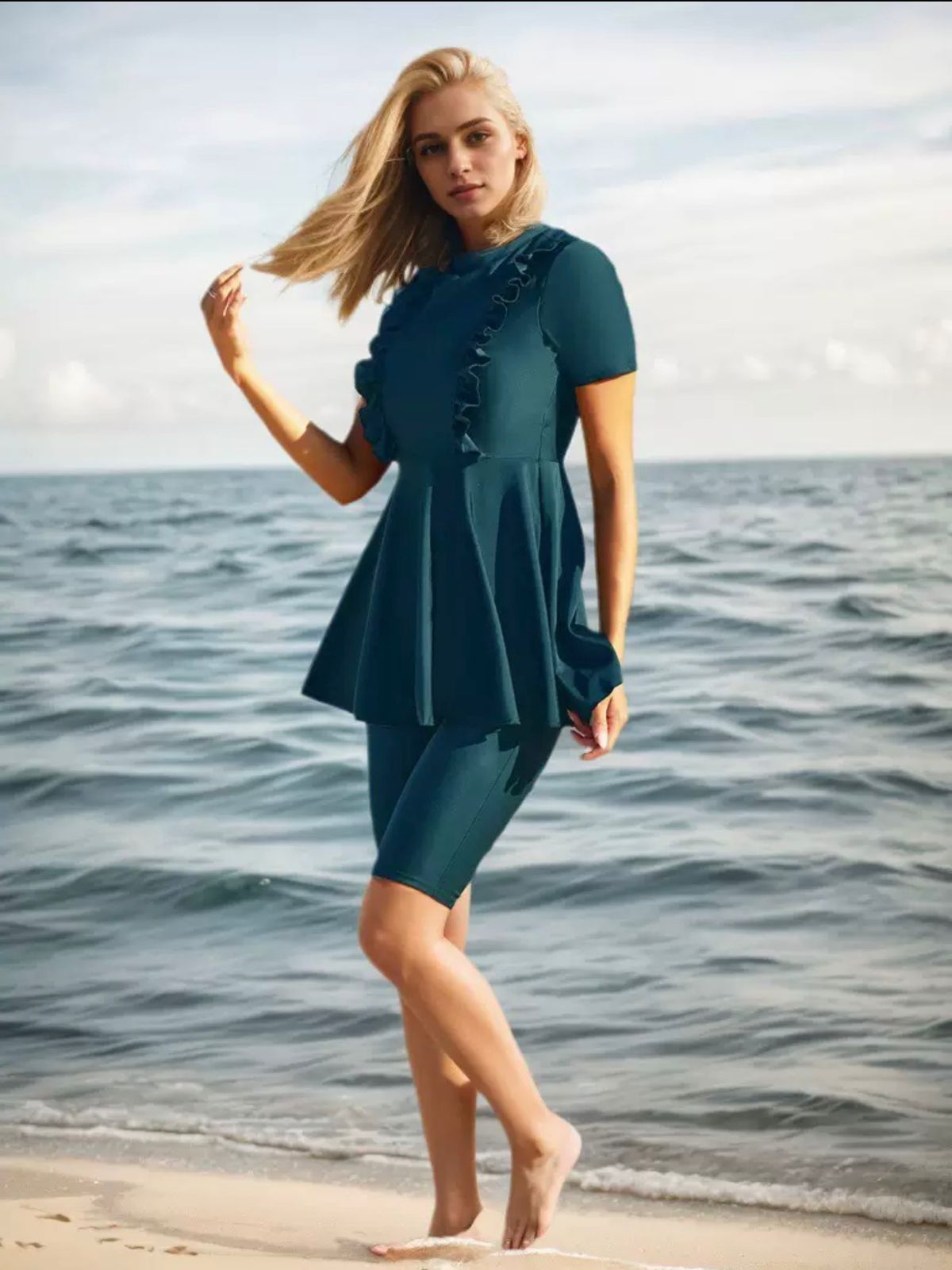 Swim 2pcs women Dark green